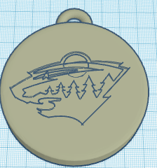 Minnesota puck keychain by Haines thompson | Download free STL model ...