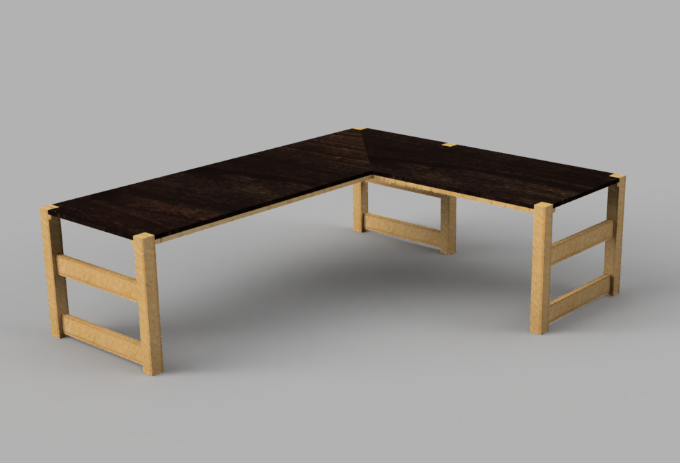 Basic L desk concept