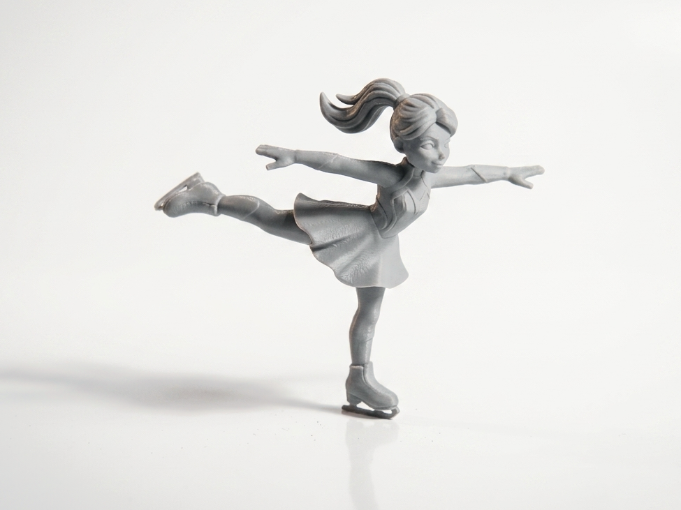 Skater Girl Ice Skating Figurine 3D Printable