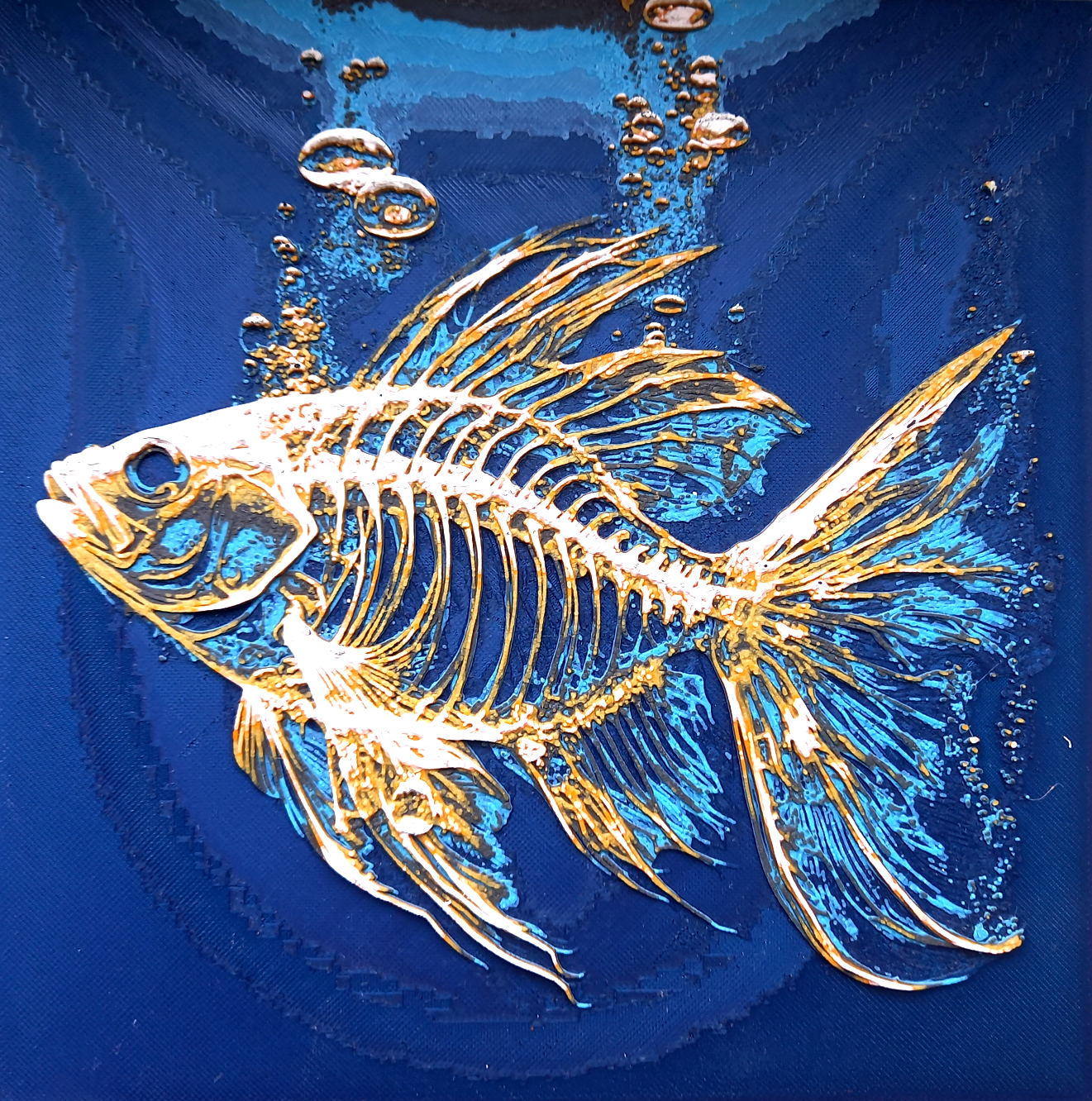 Zombie Goldfish - filament painting