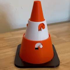 Collapsing Mini Traffic Cone