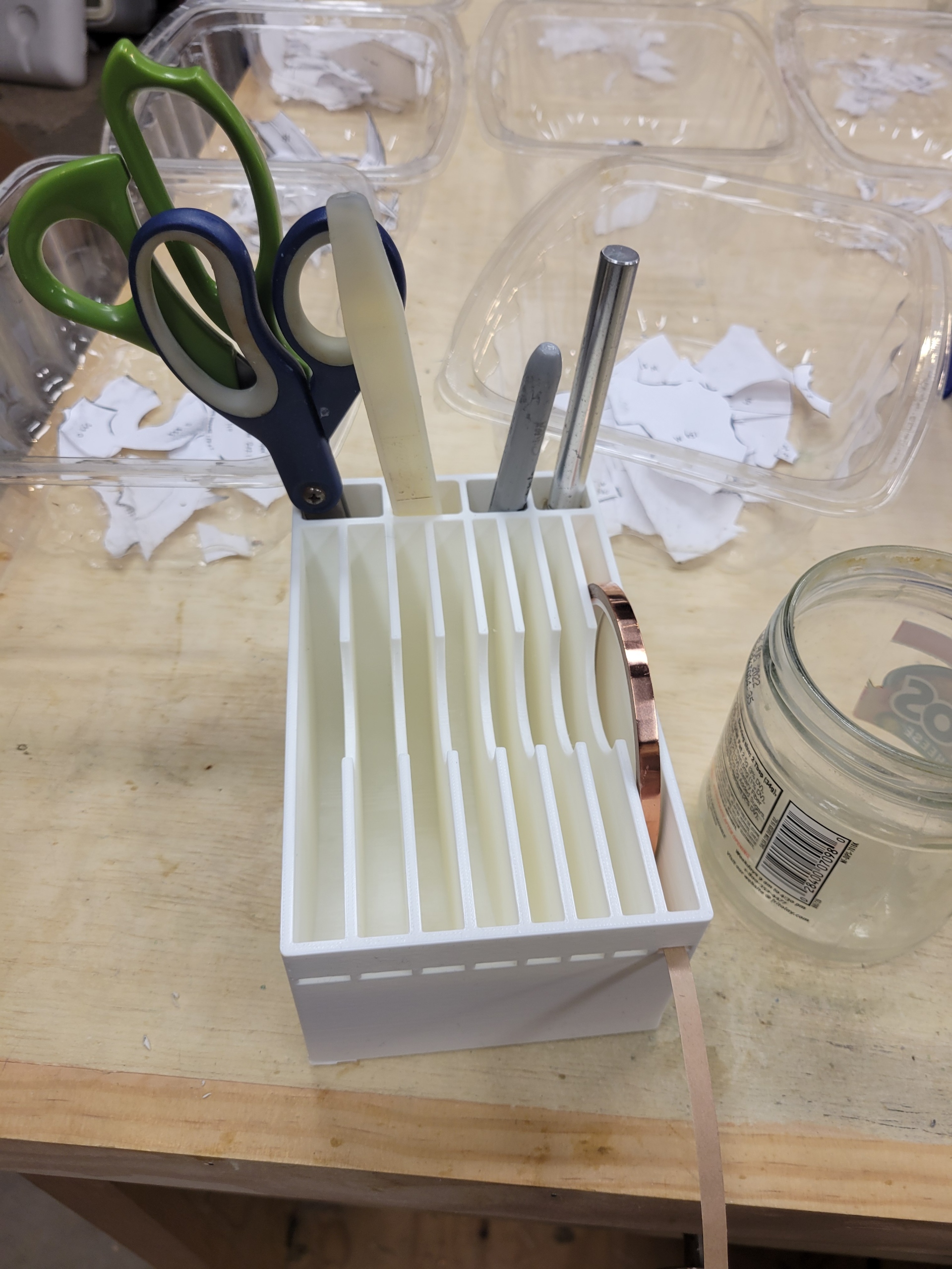 Stained Glass - Copper Tape Dispenser and Organizer