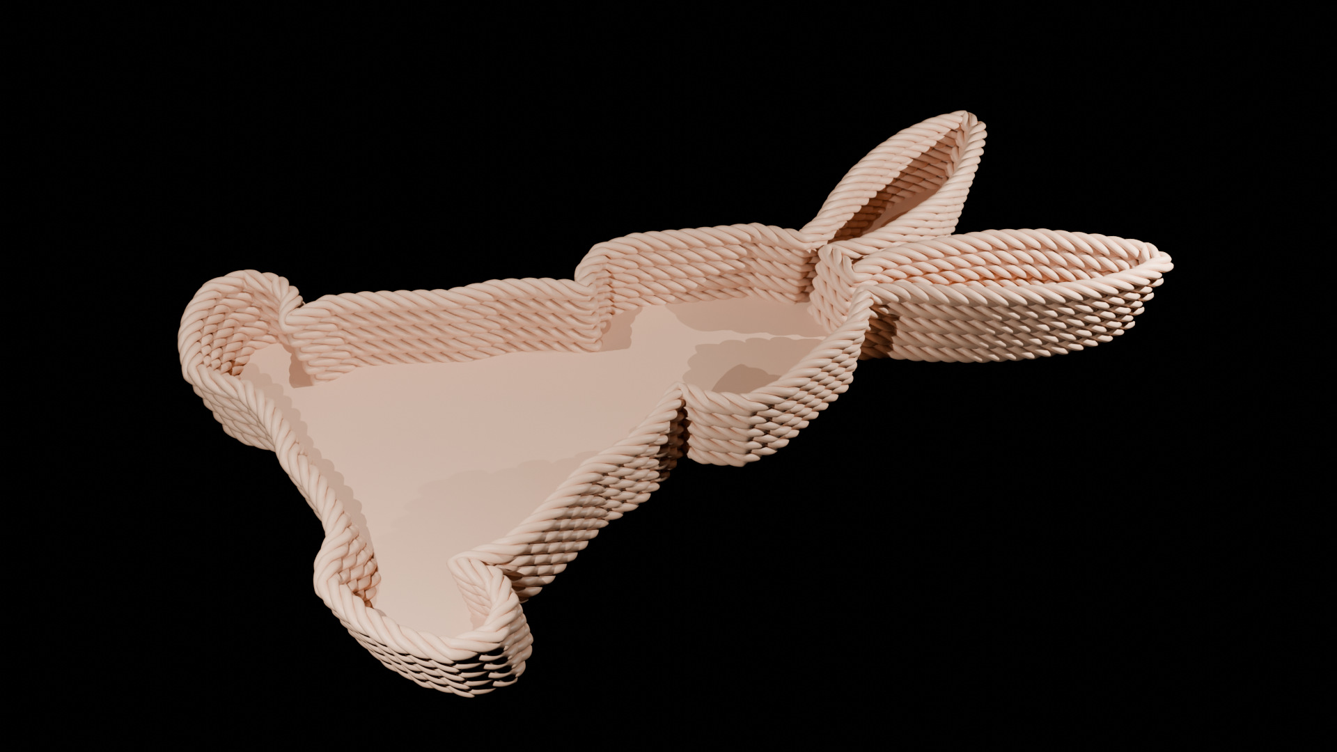 Rabbit shaped Rope basket
