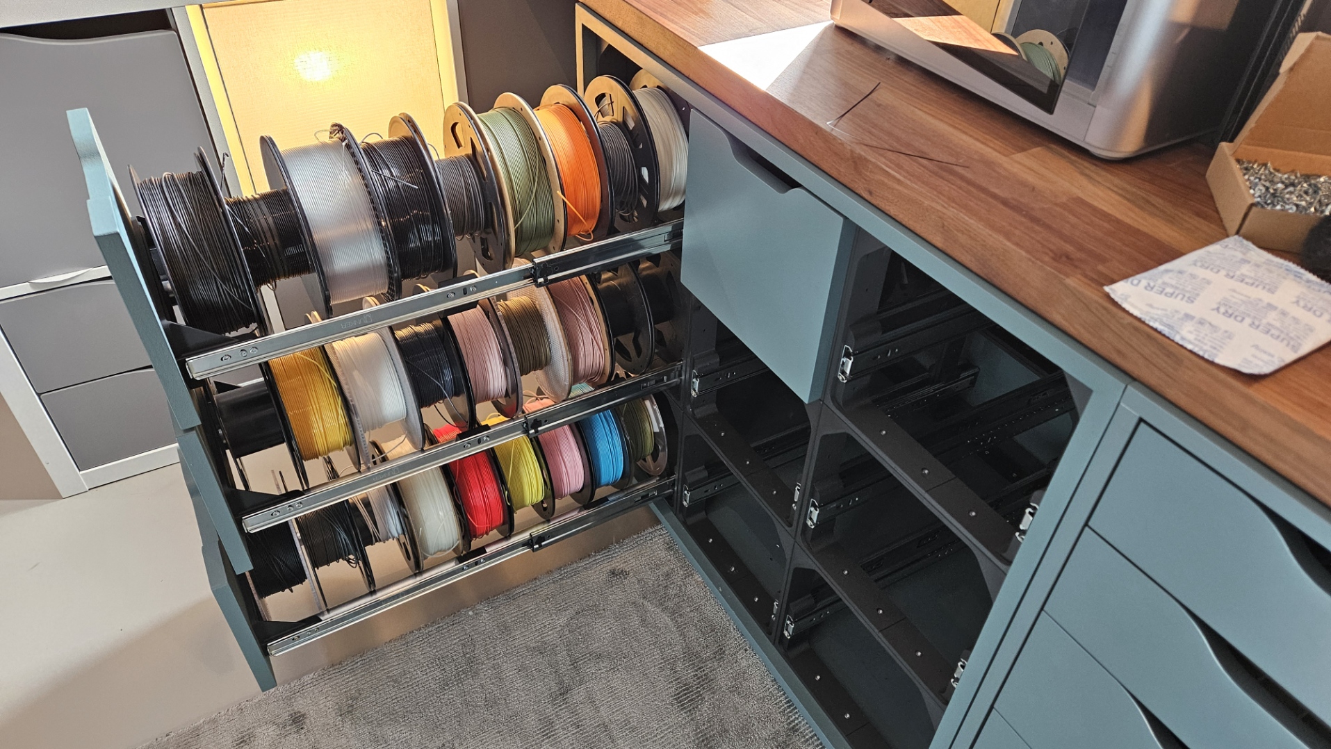 Modular Filament Drawer System SLICED for Bambu plates