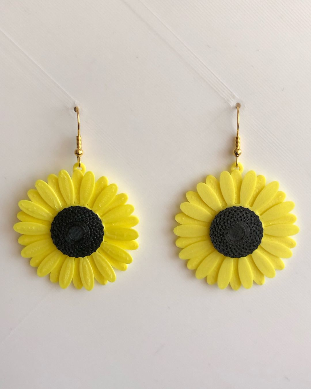 Earring Sunflower Girasol Maravilla Flor 3D model thumbnail