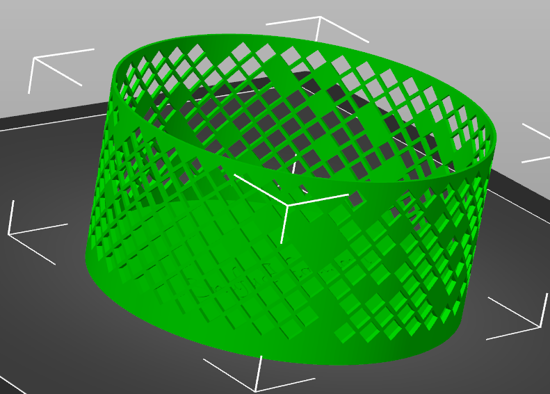 Miniatura 4 do modelo 3D Round Perforated Basket (parametric OpenSCAD script)