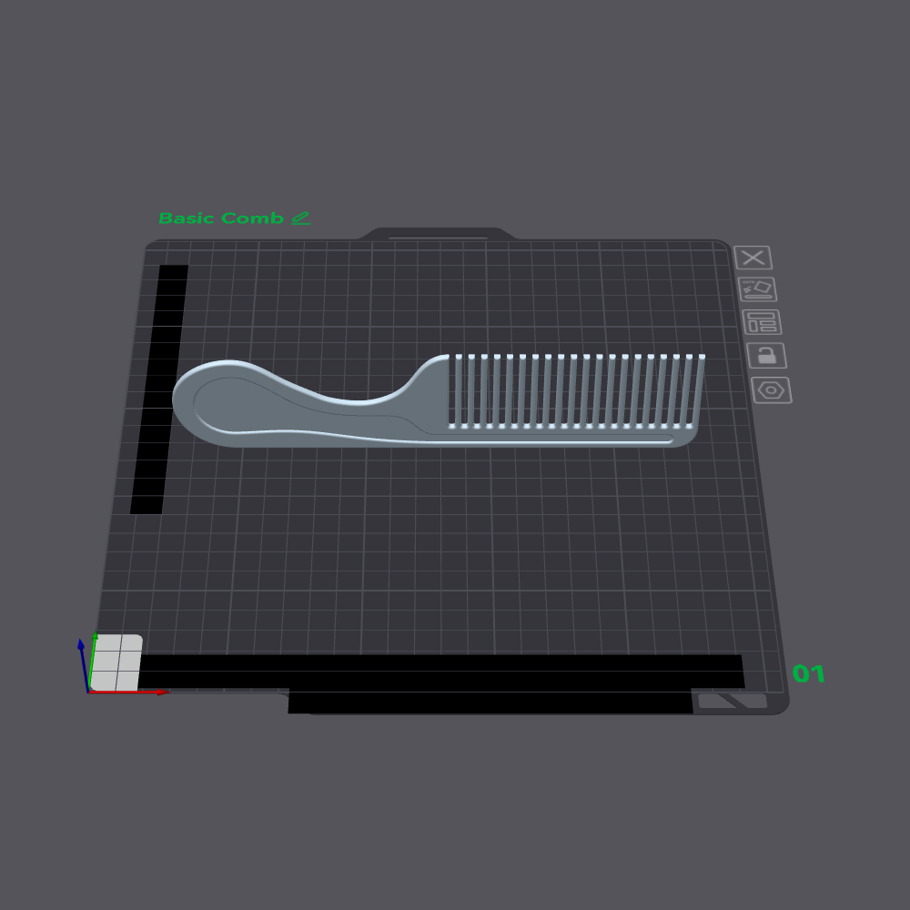 Basic Comb by 3DAll theThings | Download free STL model | Printables.com