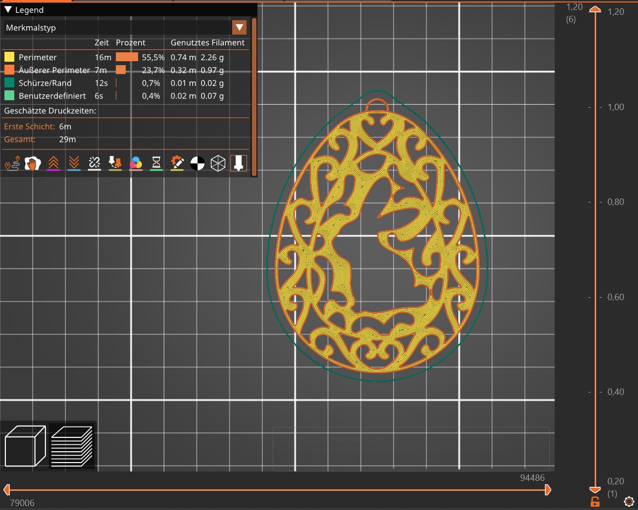 Miniatura 2 do modelo 3D Osterhase im Ei