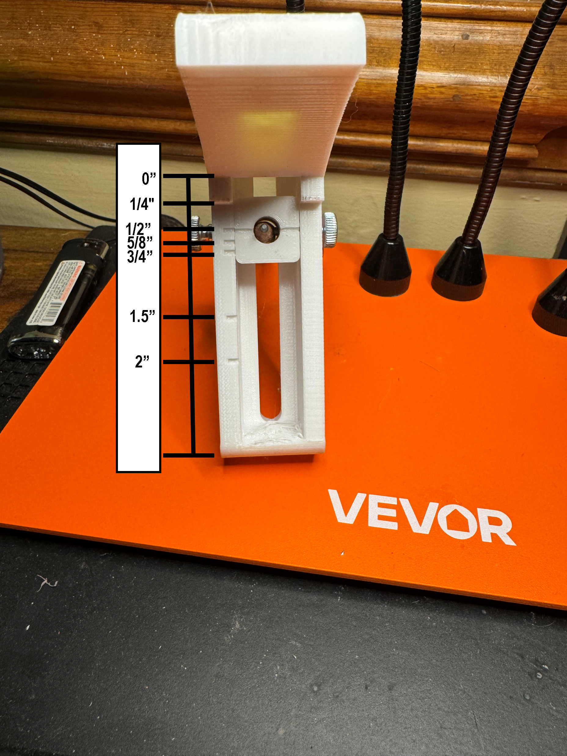 Self-Bow Limb Thickness Marking Gauge