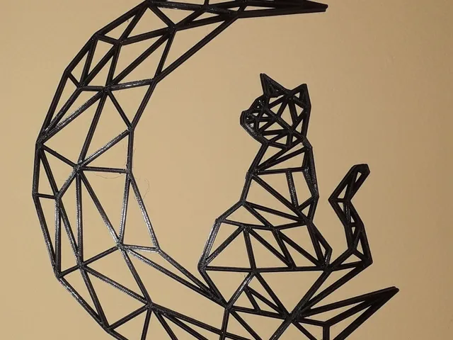 Cat Moon wall decoration