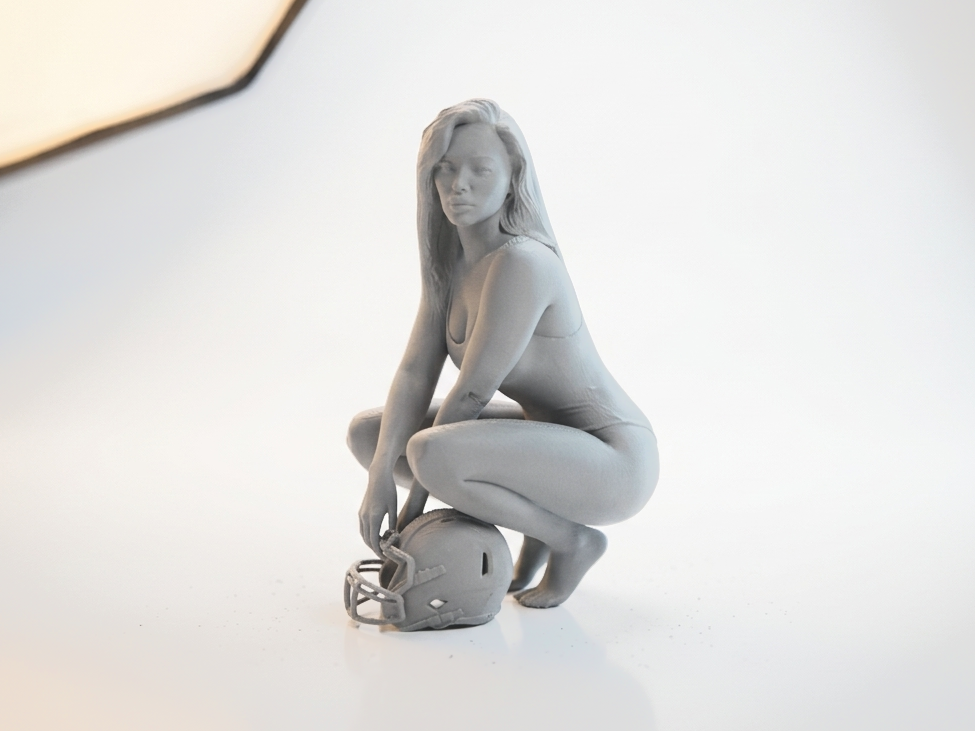 NFL Girl Figurine Sports Collectible 3D Printable