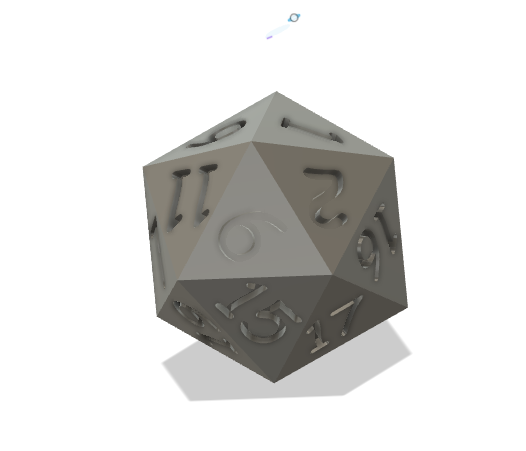 Magnetically rigged D20