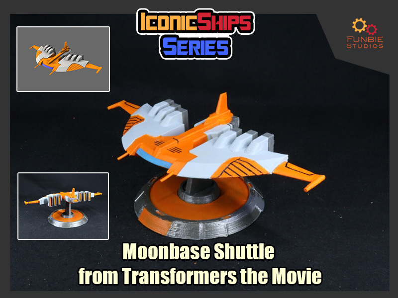 [Iconic Ship Series] Moonbase Shuttle from Transformers the Movie