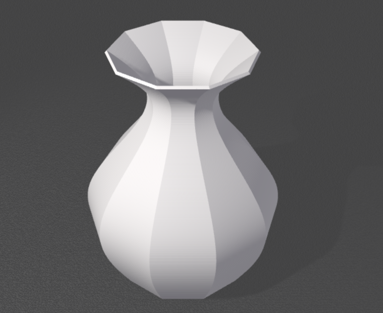 Eckige Vase
