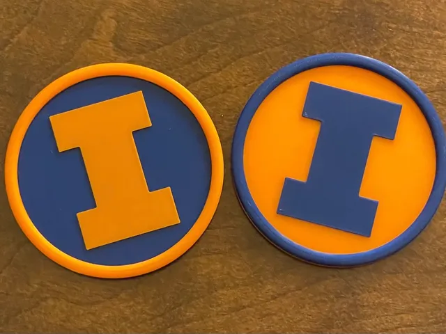 University of Illinois Illini Drink Coaster
