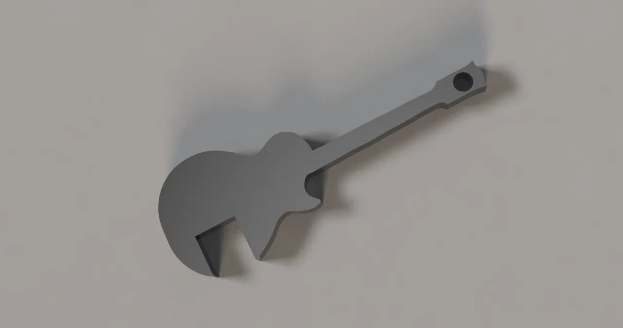 Guitar Keychain by Kiruthivasan Manikandan | Download free STL model ...
