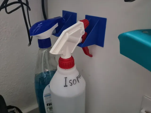 Sprühflaschen Halter, Klebebefestigung, Spray bottle holder, adhesive attachment