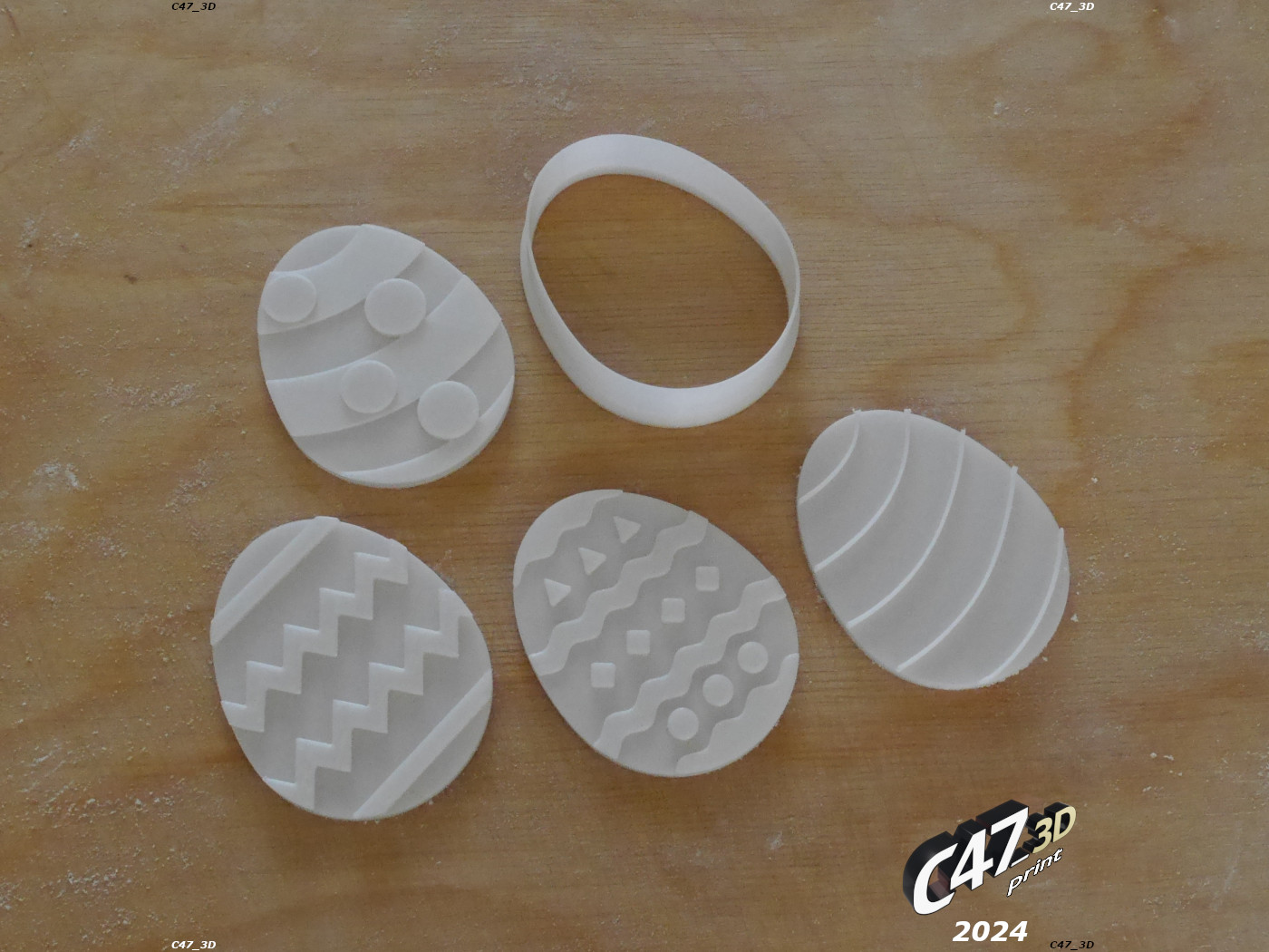 Easter Eggs Cookie Cutters by C47_3d | Download free STL model ...