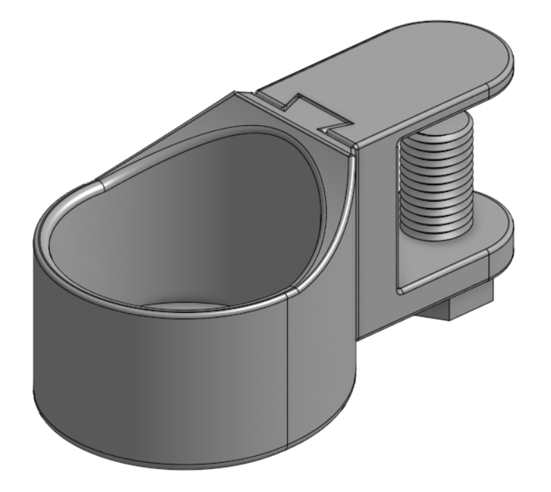 Clamp On Desk Cupholder (SEE DESCRIPTION)