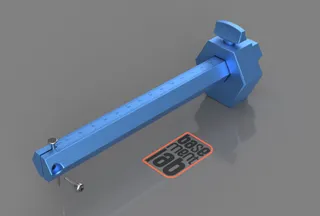 Sliding Marking Gauge Hexagonal Shape - Truschino per tracciatura