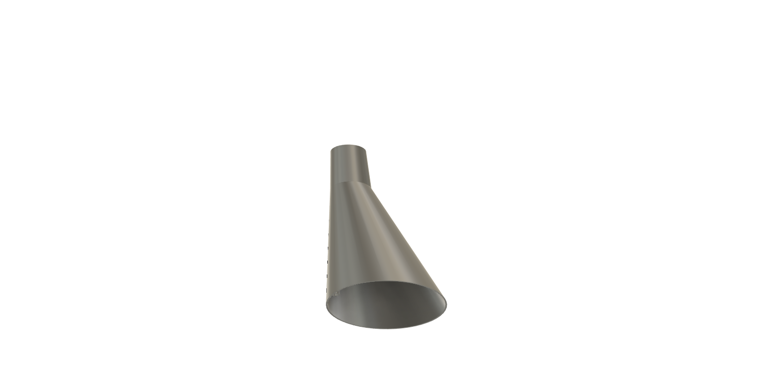 Vented offset funnel