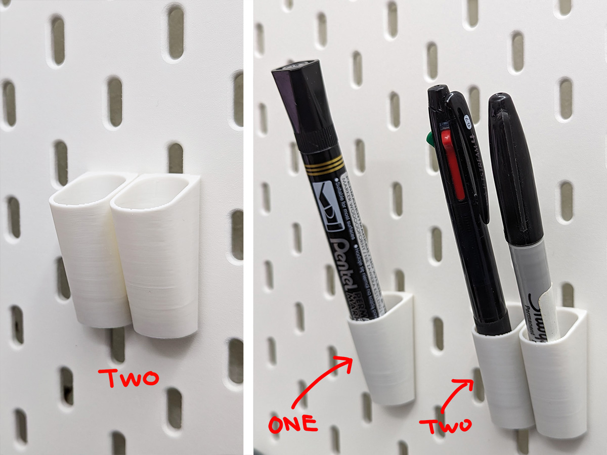 IKEA Skadis Pen Holder TWO