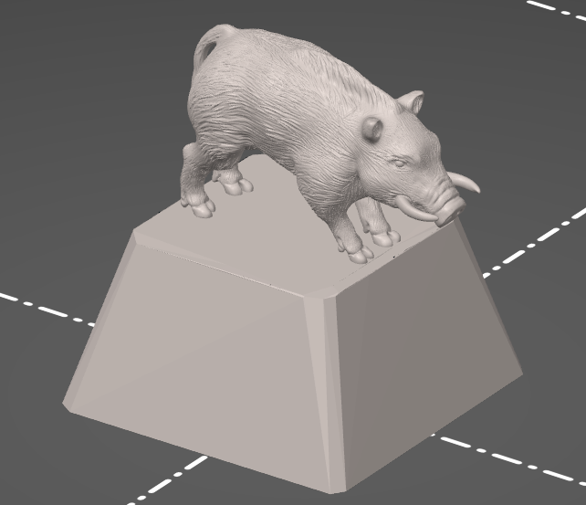 Comically accurate boar keycap MX cherry