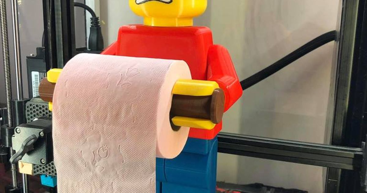 Lego Head Holder en jaune 
