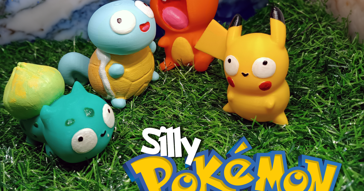 Silly Pokémon Set (4pcs) by Valeria Momo & Mattia | Download