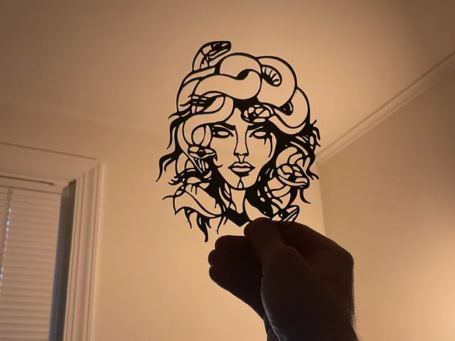 Neo-Trad Tattoo Medusa Wall Art