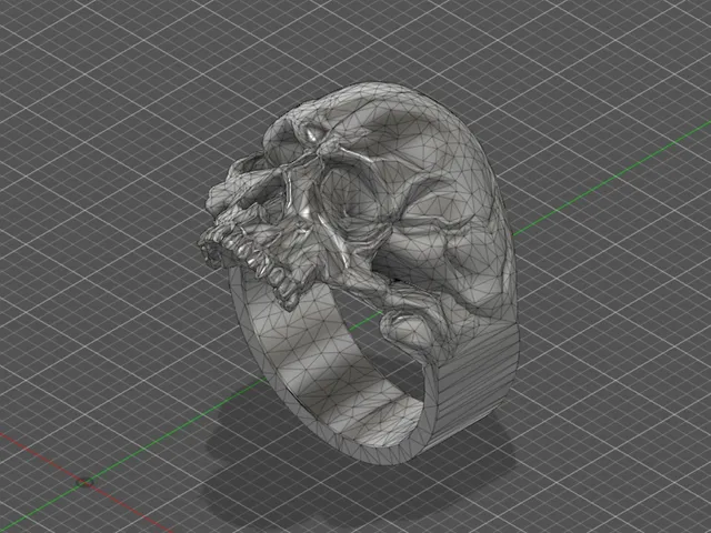 skull ring in size 10