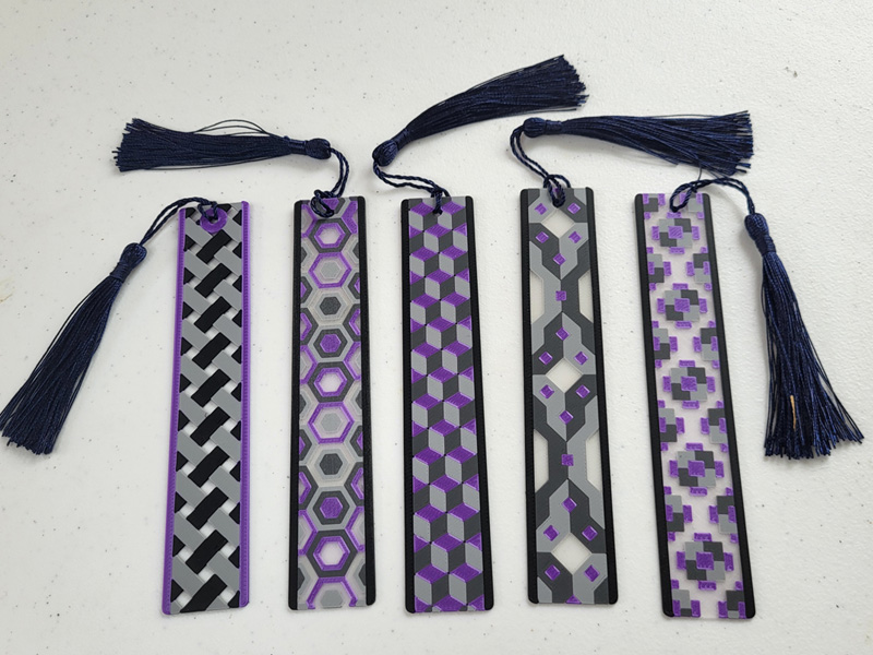 Multicolor Patterned Bookmarks