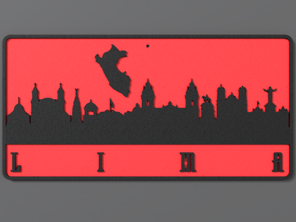 Wall Plate Skyline - Lima