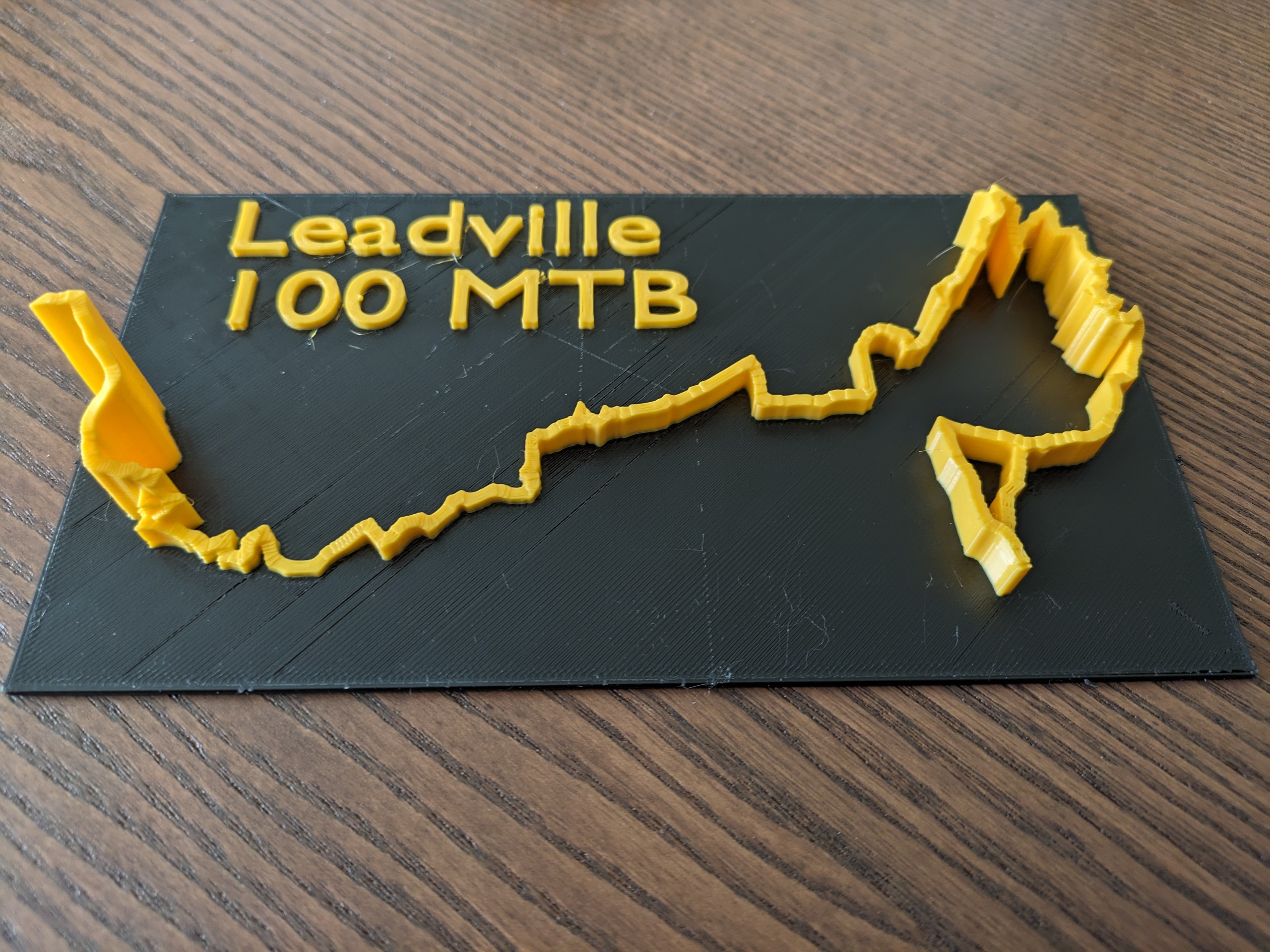 Leadville 100 MTB Course Profile Map by JAPrints1 Download free STL