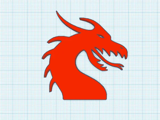 dragon head silhouette