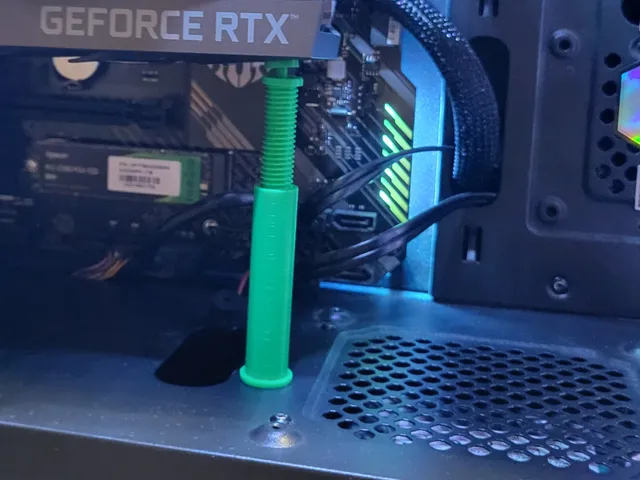 Adjustable graphic card holder support bracket