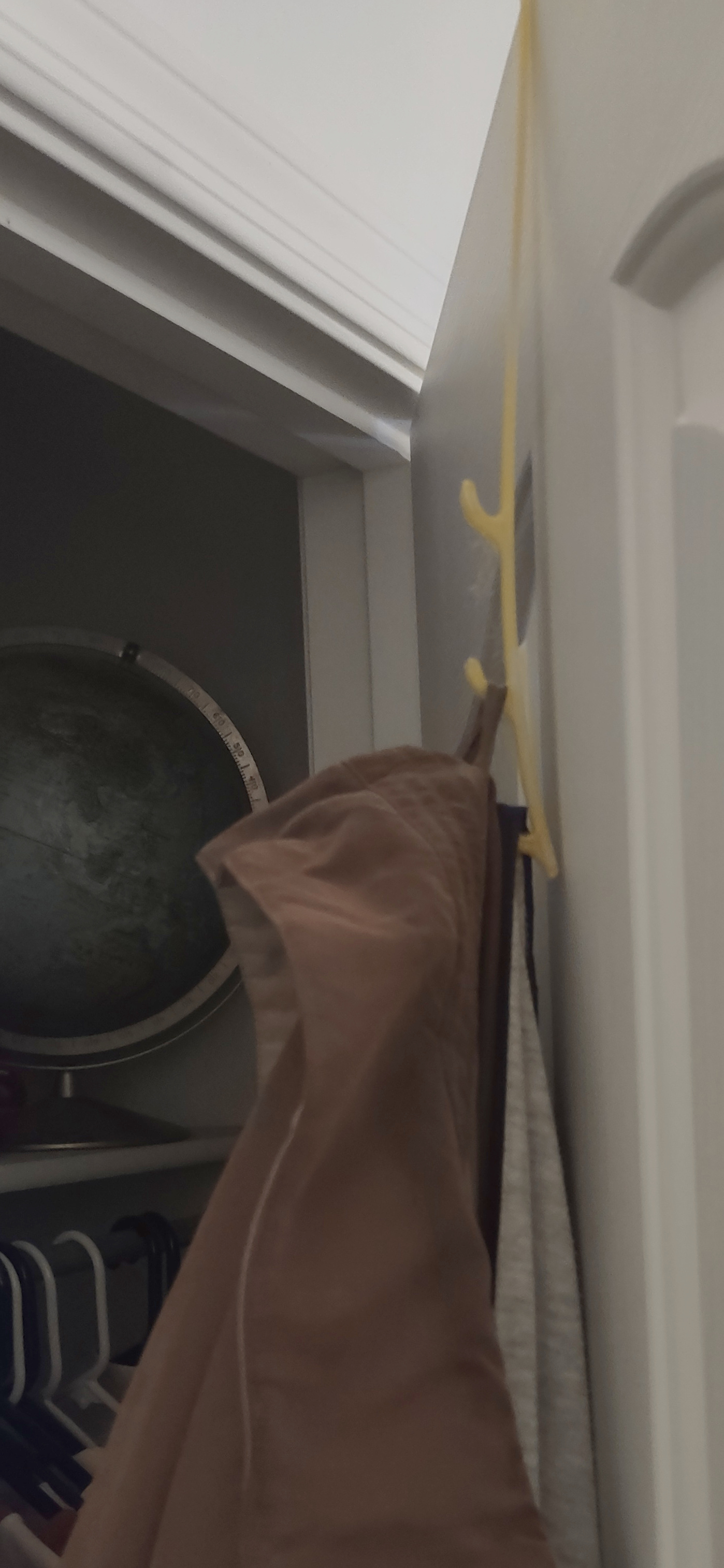 Simple Coat Hooks - Over-the-door created to hang as low as possible