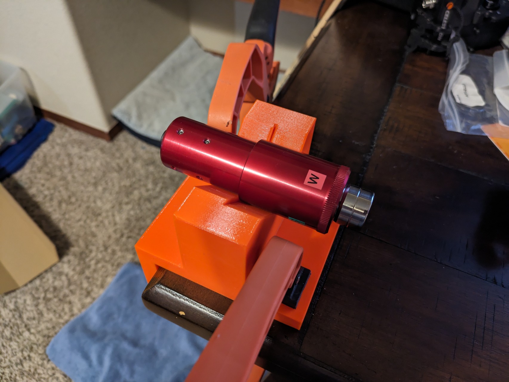 V Block for Collimating 1.25" Farpoint Astro Collimation Laser