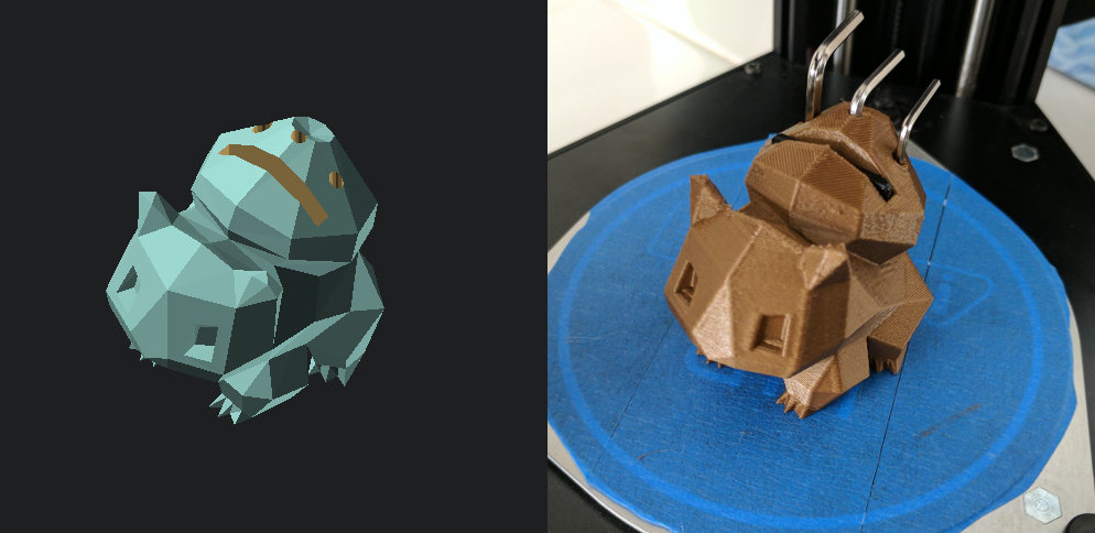Bulbasaur Tool Holder for the Monoprice Mini Delta