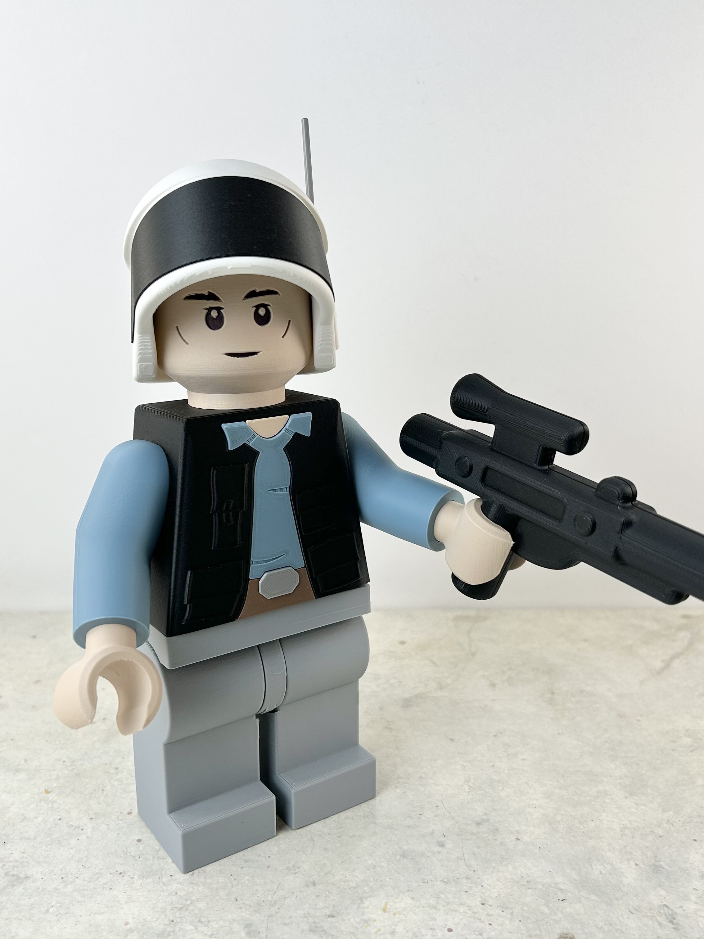 Rebel Trooper (6:1 LEGO-inspired brick figure, NO MMU/AMS, NO supports ...