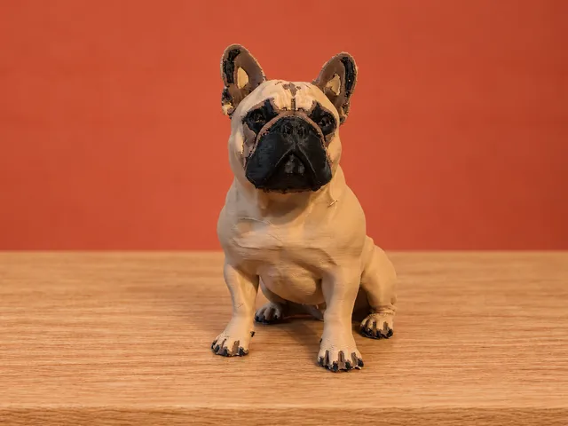 Realistic French Bulldog Figurine