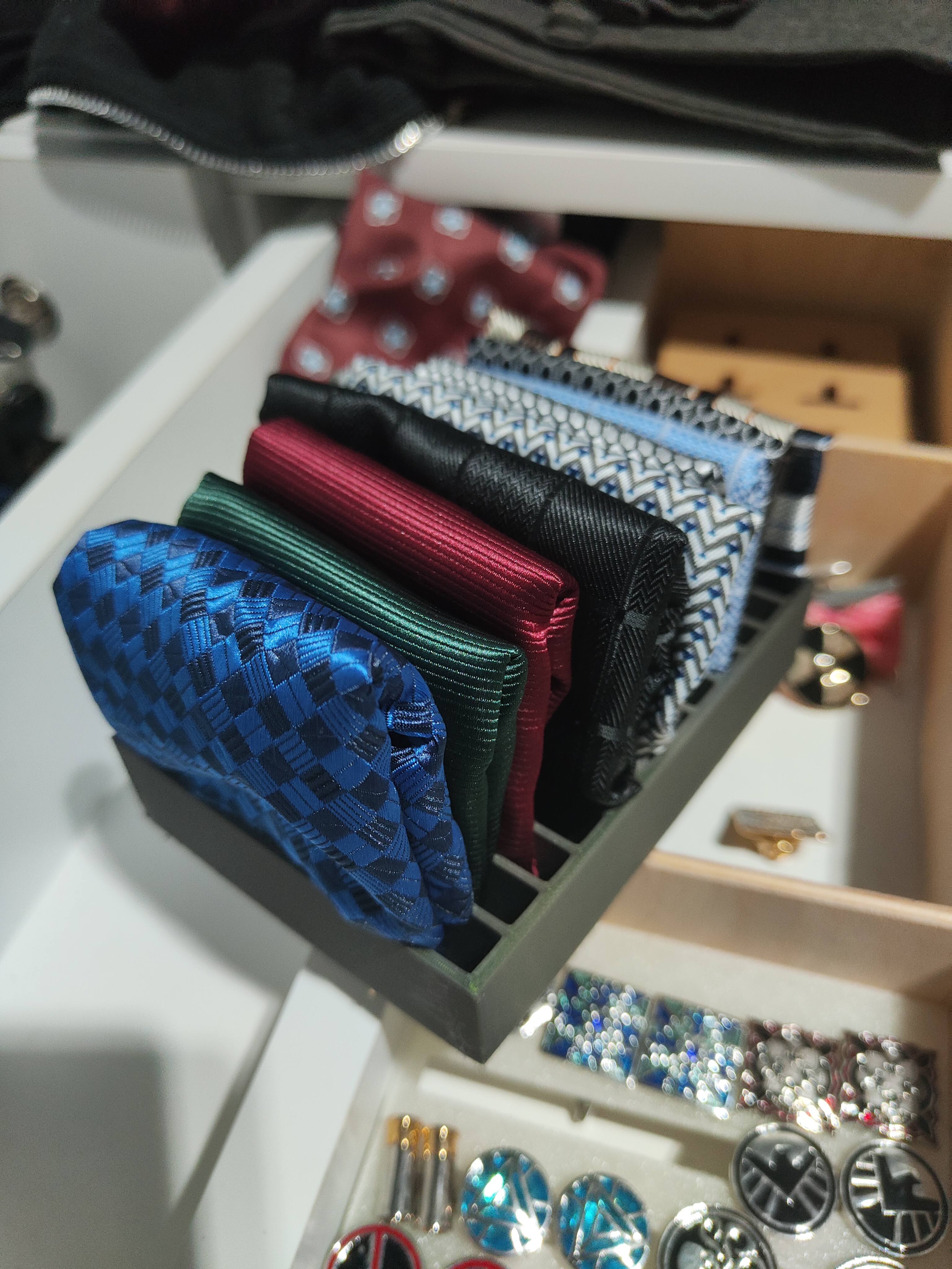 Pocket Square Holder / Organiser and Box - TEST