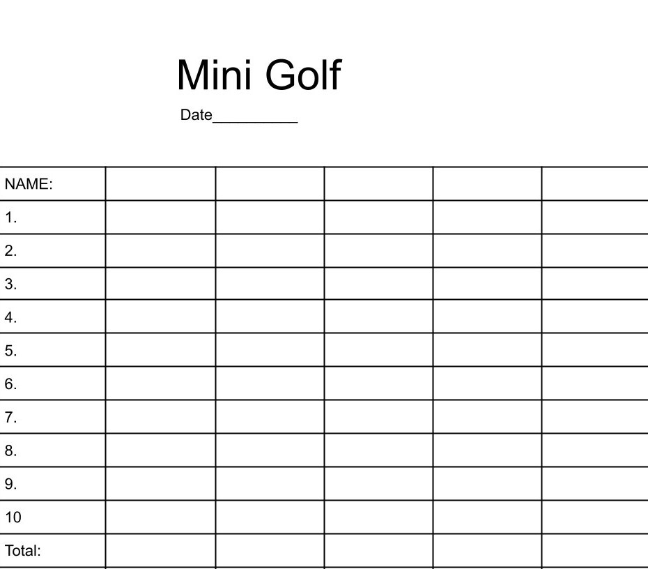 Minigolf by julian nussbaum download free stl model printables