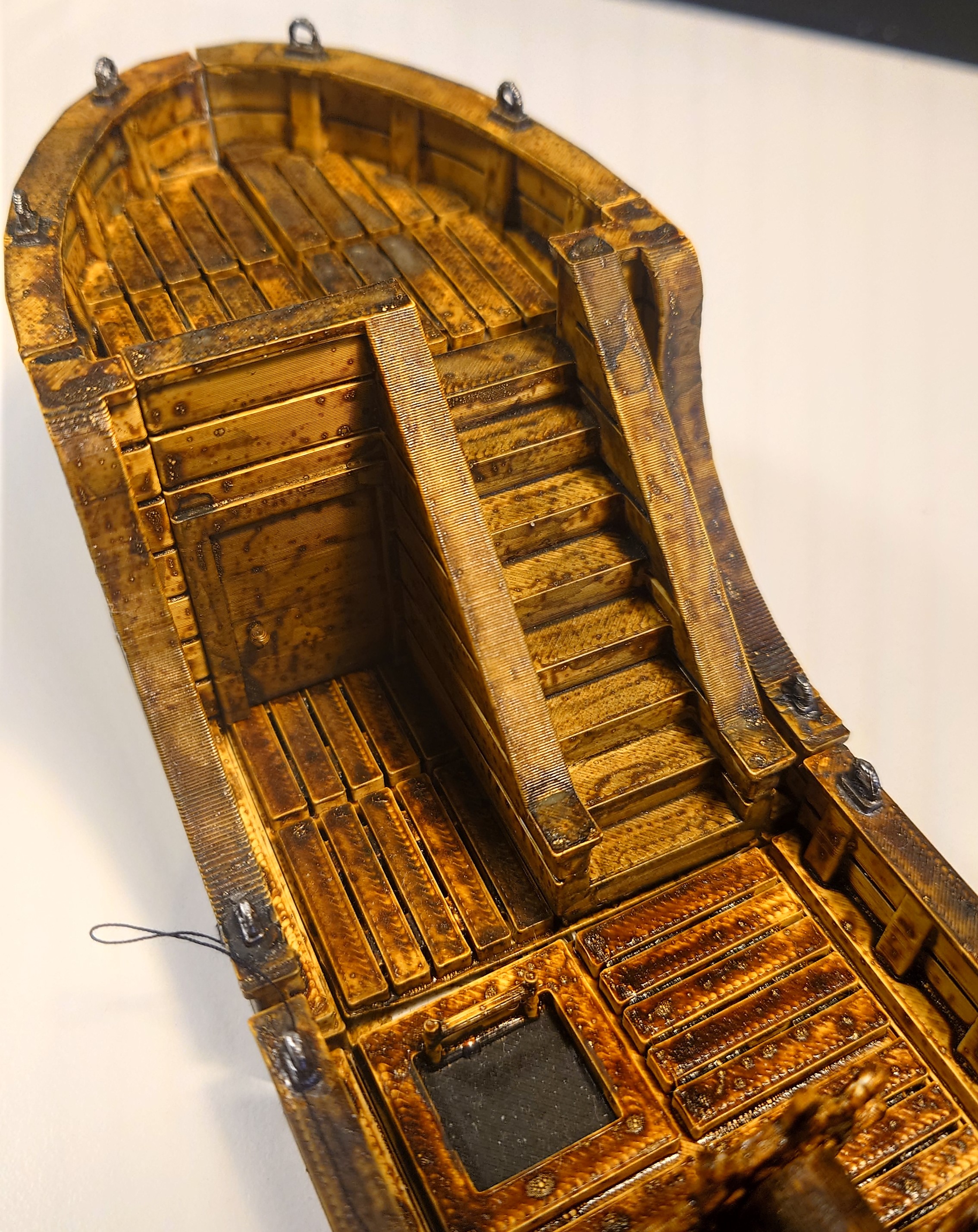 28mm miniature Boat door stairs