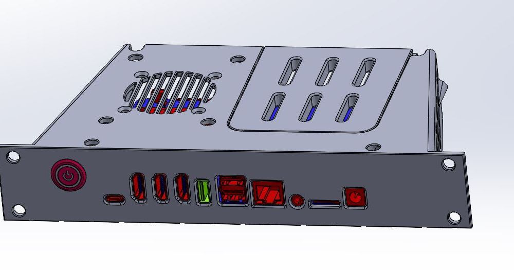 FriendlyElec CM3588 NAS Case for 10" Rack by Fuzzler Download free