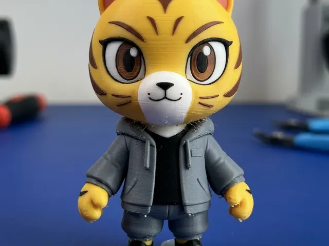Chibi Kung Fu Warrior Tigress – 3D Printable Cute Martial Arts Figurine