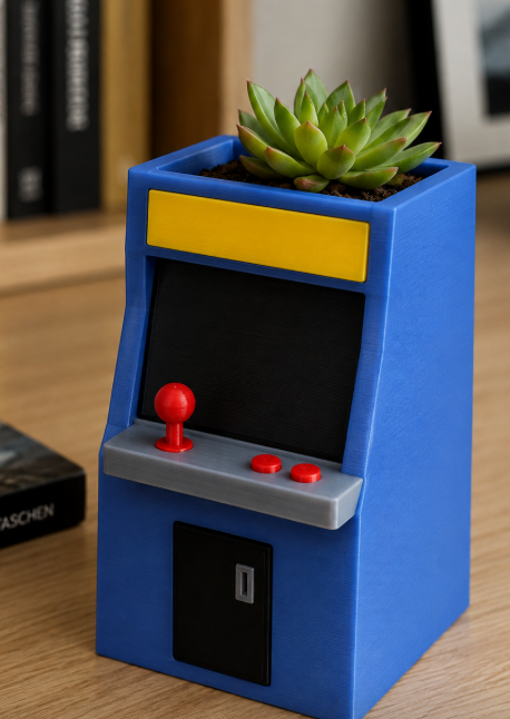 Retro arcade planter
