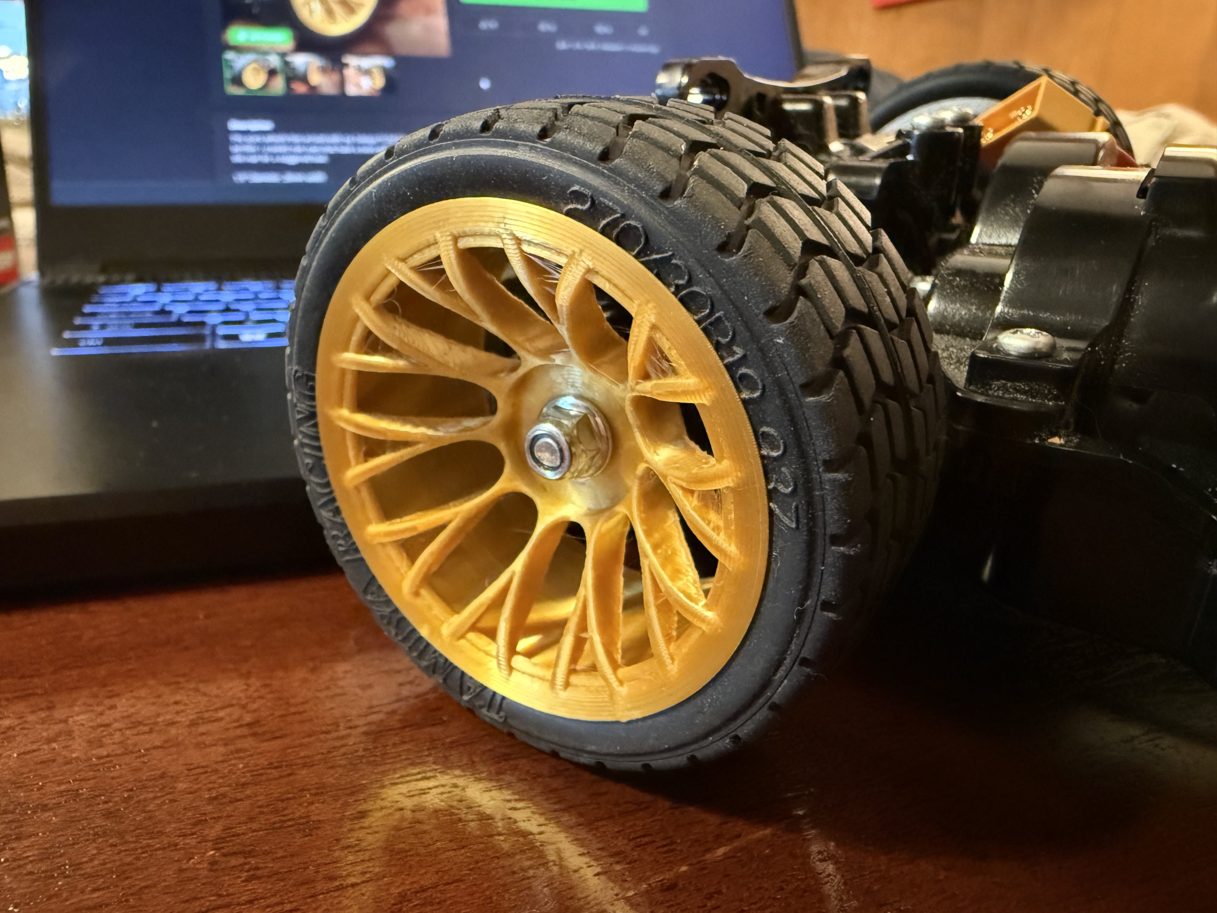 1:10 Scale GT1 Mesh Staggered Wheels - 52mm 1.9" diameter - 12mm hex