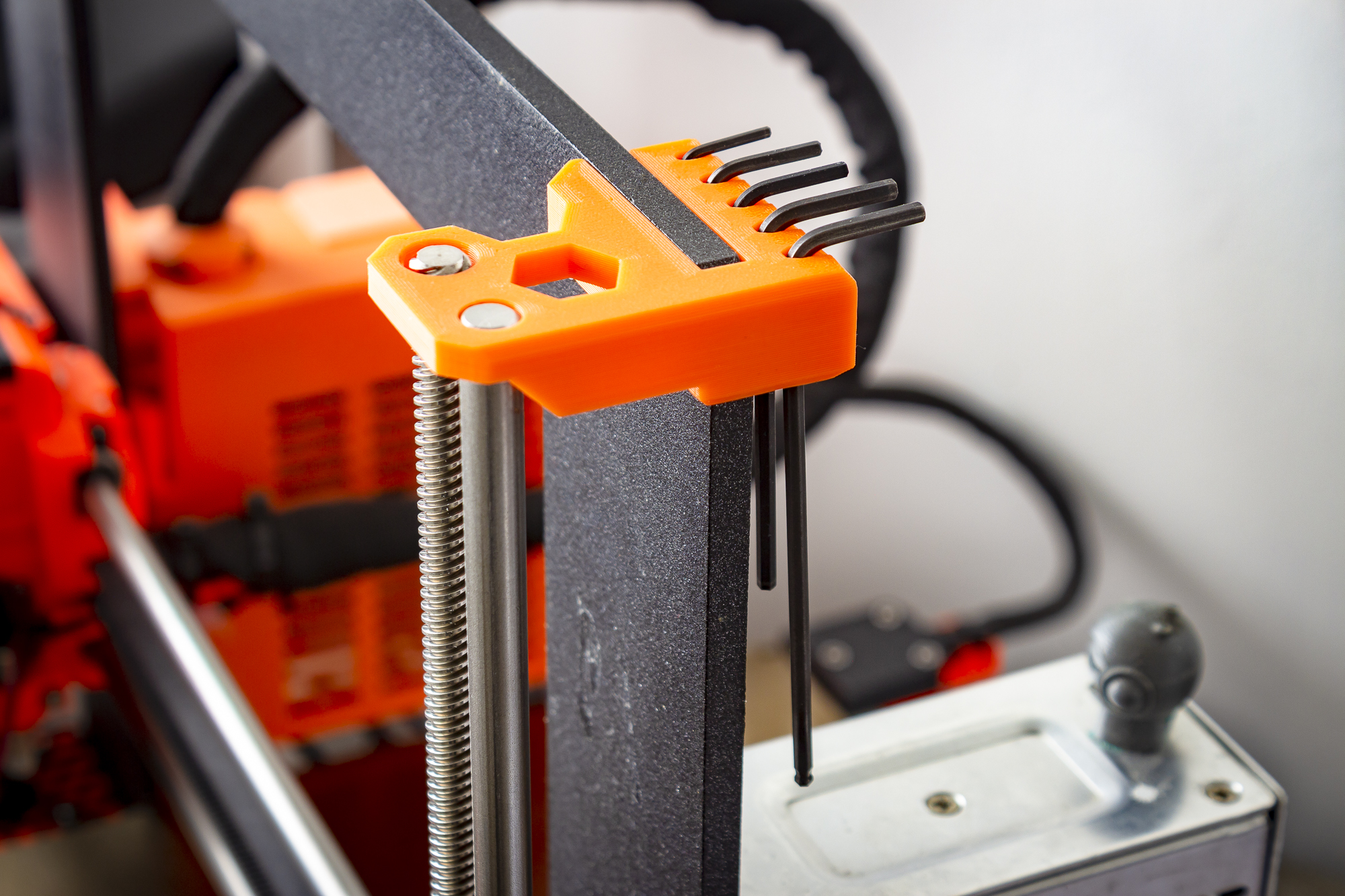 Hex Key Holder Prusa i3 Mk2 / Mk3 Z Axis Top part / Z-Rod End by Tmpx64 | Download free STL ...