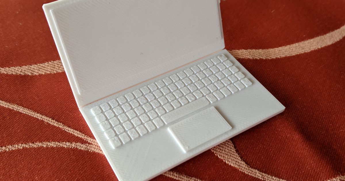 Mini Laptop (Miniature Laptop) by Flo12 | Download free STL model ...